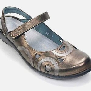 Naot Metallic Bronze Mary Jane Flats